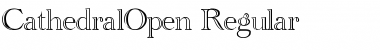 CathedralOpen Regular Font