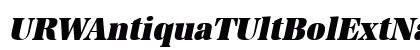 URWAntiquaTUltBolExtNar Oblique preview