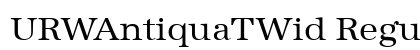 URWAntiquaTWid Regular Preview