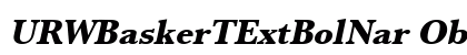 URWBaskerTExtBolNar Oblique Preview