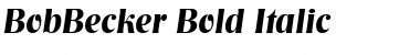 BobBecker Bold Italic Font