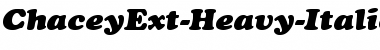 ChaceyExt-Heavy-Italic Font