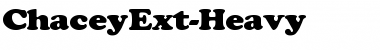ChaceyExt-Heavy Font