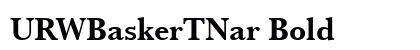 URWBaskerTNar Bold preview
