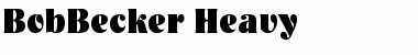 BobBecker-Heavy Regular Font