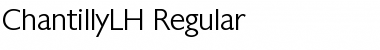 ChantillyLH Regular Font ChantillyLH Regular Font