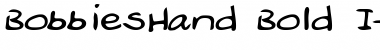 BobbiesHand Font
