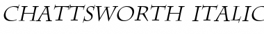 Chattsworth Italic Font Chattsworth Italic Font