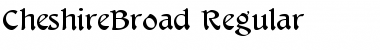CheshireBroad Regular Font