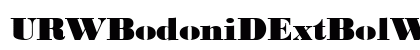 URWBodoniDExtBolWid Regular preview