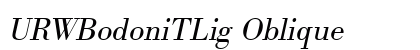 URWBodoniTLig Oblique Preview