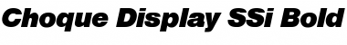 Choque Display SSi Bold Italic Font