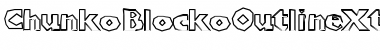 ChunkoBlockoOutlineXtraHeavy Regular Font