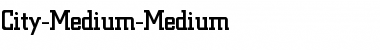 City-Medium-Medium Font