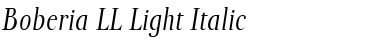 Download BoberiaLL Italic Font