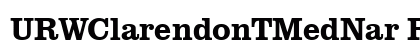 URWClarendonTMedNar Regular preview