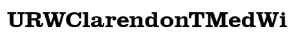 URWClarendonTMedWid Regular preview