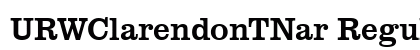 URWClarendonTNar Regular Preview