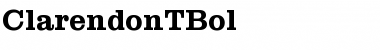 ClarendonTBol Regular Font