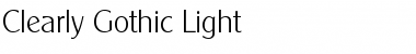 Clearly Gothic Light Regular Font