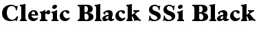 Download Cleric Black SSi Font