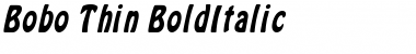 Bobo Thin Font