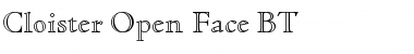 CloisterOpenFace BT Regular Font