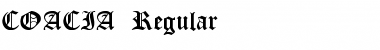 COACIA Regular Font