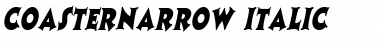 CoasterNarrow Italic Font