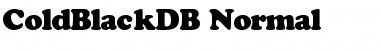 ColdBlackDB Font