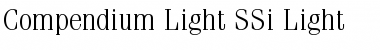 Compendium Light SSi Light Font