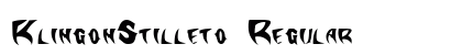 KlingonStilleto Regular preview