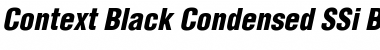 Context Black Condensed SSi Black Condensed Italic Font