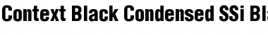 Context Black Condensed SSi Font