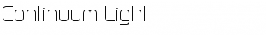 Continuum Light Font
