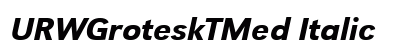 URWGroteskTMed Italic