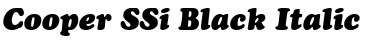 Cooper SSi Black Italic Font
