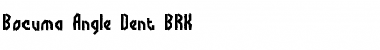 Download Bocuma Angle Dent BRK Font