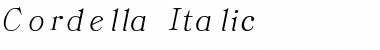 Cordella Italic Font