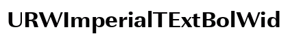 URWImperialTExtBolWid Regular preview