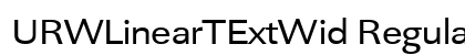 URWLinearTExtWid Regular preview