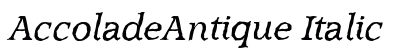 AccoladeAntique Italic
