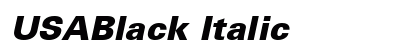 USABlack Italic Preview