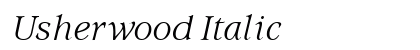 Usherwood Italic preview