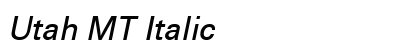 Utah MT Italic preview