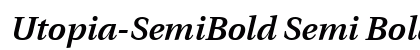 Utopia-SemiBold Semi BoldItalic preview