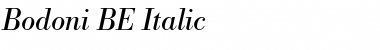 Bodoni BE Italic Font