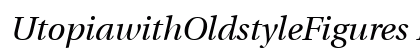 UtopiawithOldstyleFigures RomanItalic Preview