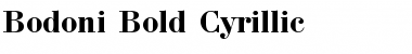 Bodoni Bold Cyrillic Font