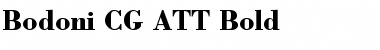 Bodoni CG ATT Bold Font